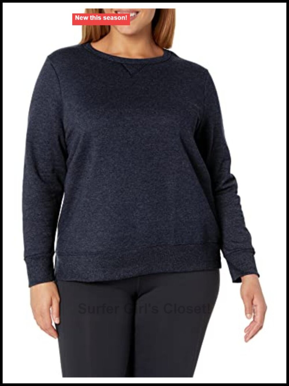 Plus Size Fleece Pullover Sweatshirt V-Neck Warm Layering